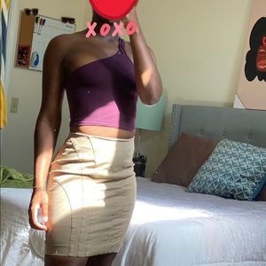 Banana Republic Skirt paired with Forever 21 crop tops